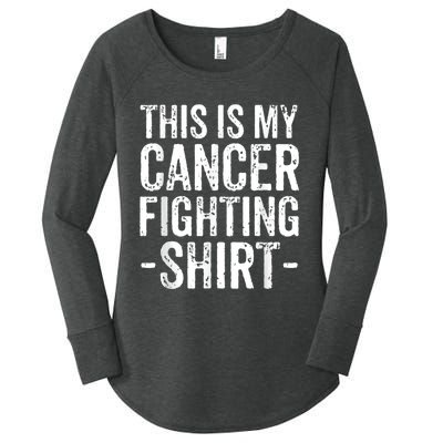 Kidney Cancer Awareness This Is My Cancer Fighting Orange Women's Perfect Tri Tunic Long Sleeve Shirt