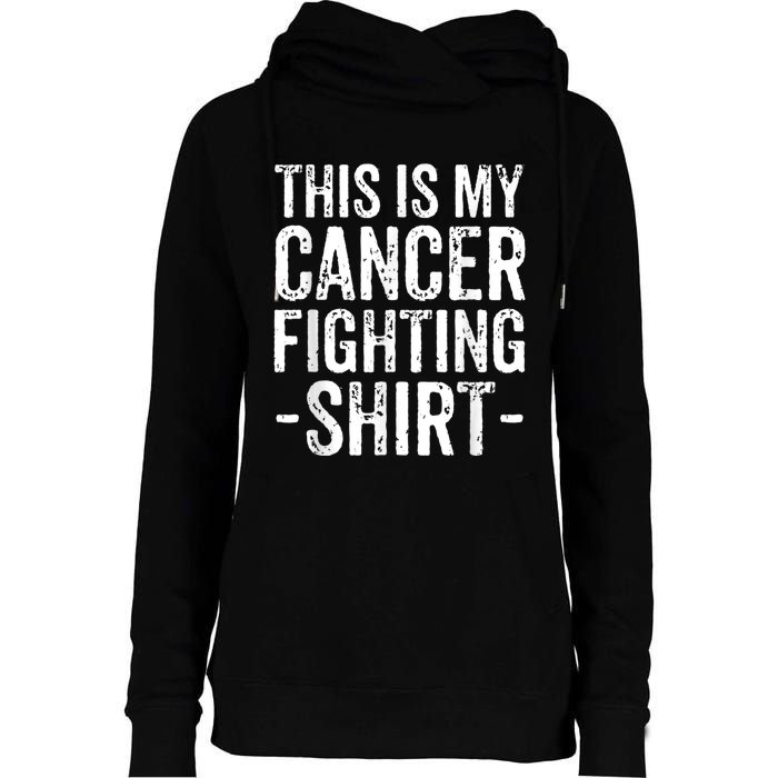 Kidney Cancer Awareness This Is My Cancer Fighting Orange Womens Funnel Neck Pullover Hood