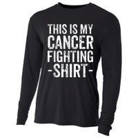 Kidney Cancer Awareness This Is My Cancer Fighting Orange Cooling Performance Long Sleeve Crew