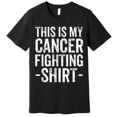 Kidney Cancer Awareness This Is My Cancer Fighting Orange Premium T-Shirt