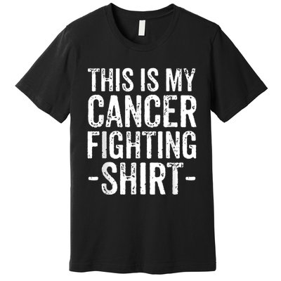 Kidney Cancer Awareness This Is My Cancer Fighting Orange Premium T-Shirt