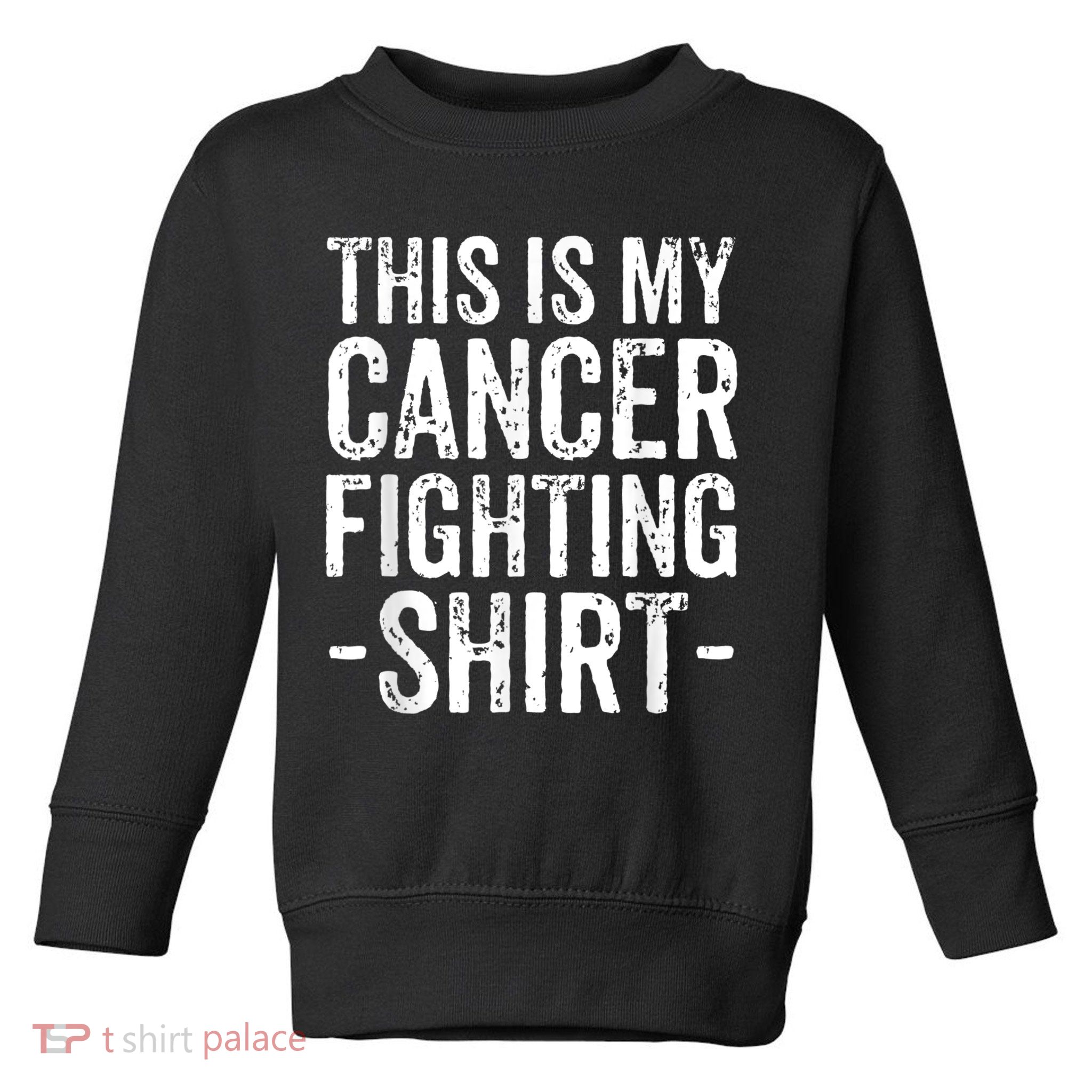 Kidney Cancer Awareness This Is My Cancer Fighting Orange Toddler Sweatshirt