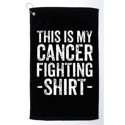 Kidney Cancer Awareness This Is My Cancer Fighting Orange Platinum Collection Golf Towel