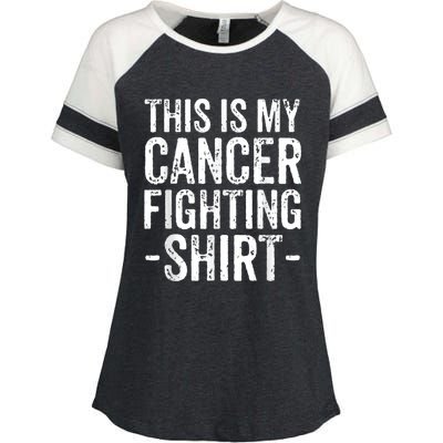 Kidney Cancer Awareness This Is My Cancer Fighting Orange Enza Ladies Jersey Colorblock Tee