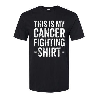 Kidney Cancer Awareness This Is My Cancer Fighting Orange Softstyle CVC T-Shirt