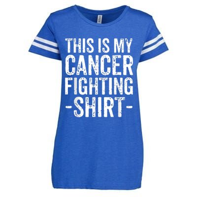 Kidney Cancer Awareness This Is My Cancer Fighting Orange Enza Ladies Jersey Football T-Shirt