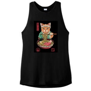 Kawaii Cat Anime Ladies PosiCharge Tri-Blend Wicking Tank