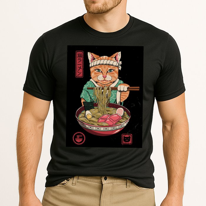 Kawaii Cat Anime Cooling Performance Crew T-Shirt