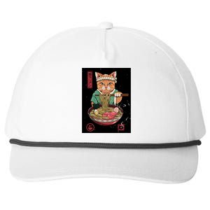 Kawaii Cat Anime Snapback Five-Panel Rope Hat