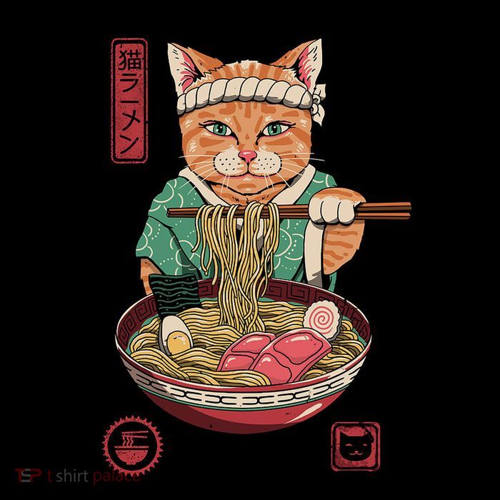 Kawaii Cat Anime Drawstring Bag