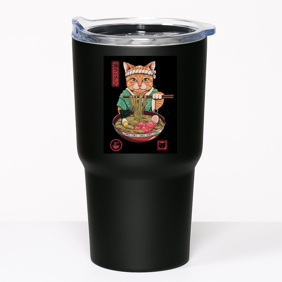 Kawaii Cat Anime Tumbler