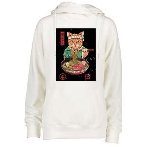 Kawaii Cat Anime Womens Funnel Neck Pullover Hood