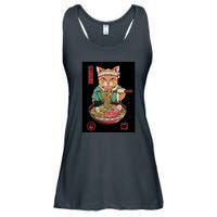 Kawaii Cat Anime Ladies Essential Flowy Tank