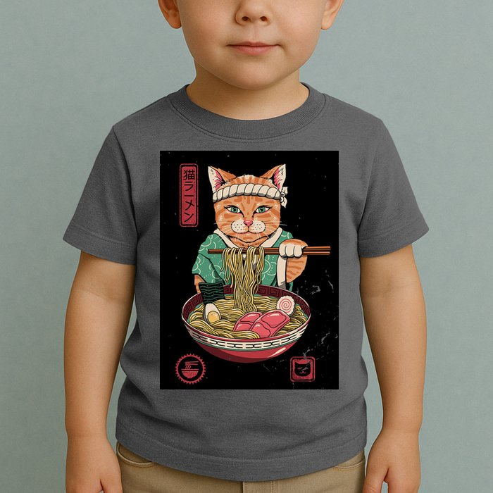 Kawaii Cat Anime Toddler T-Shirt