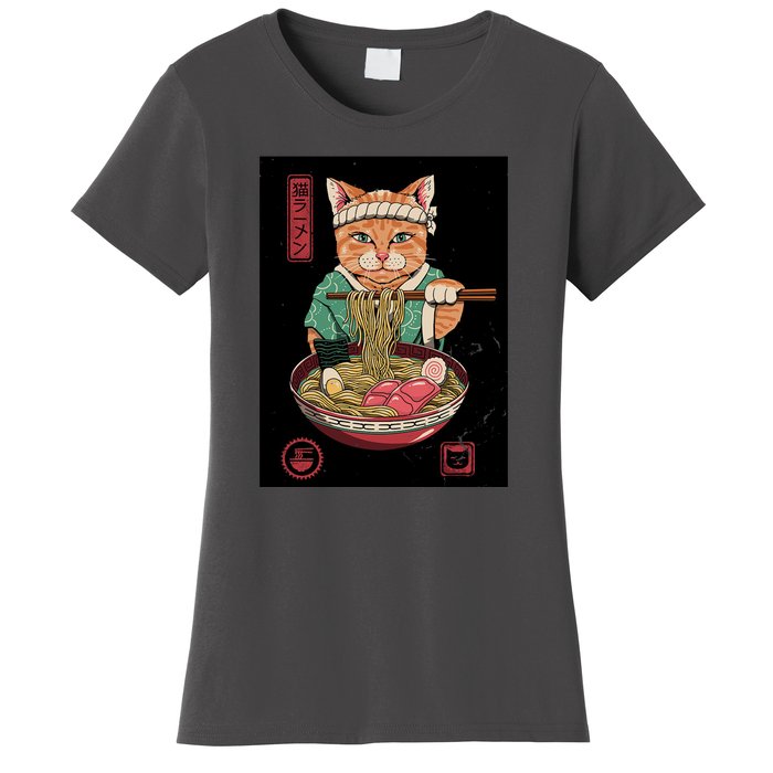 Kawaii Cat Anime Women's T-Shirt