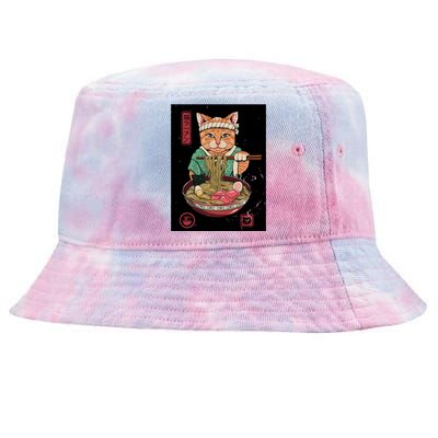 Kawaii Cat Anime Tie-Dyed Bucket Hat