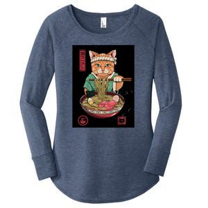 Kawaii Cat Anime Women's Perfect Tri Tunic Long Sleeve Shirt