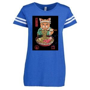 Kawaii Cat Anime Enza Ladies Jersey Football T-Shirt