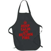 Keep Calm And Return Fire Apron