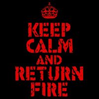 Keep Calm And Return Fire Apron