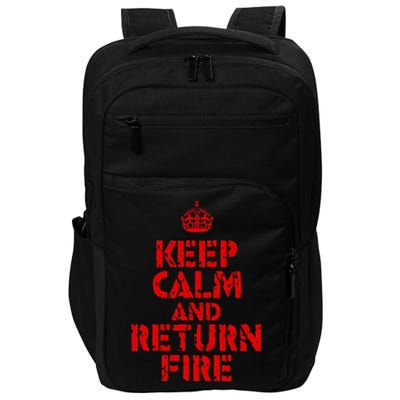 Keep Calm And Return Fire Impact Tech Backpack