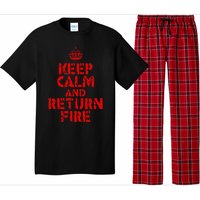 Keep Calm And Return Fire Pajama Set