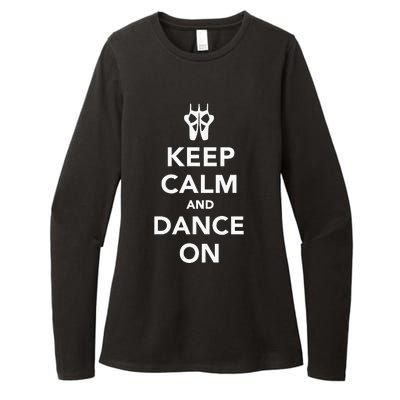 Keep Calm And Dance On Womens CVC Long Sleeve Shirt