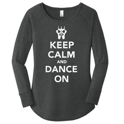 Keep Calm And Dance On Women's Perfect Tri Tunic Long Sleeve Shirt