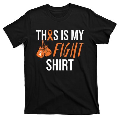 Kidney Cancer Awareness Orange Ribbon T-Shirt