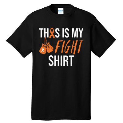 Kidney Cancer Awareness Orange Ribbon Tall T-Shirt