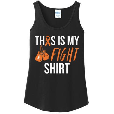 Kidney Cancer Awareness Orange Ribbon Ladies Essential Tank