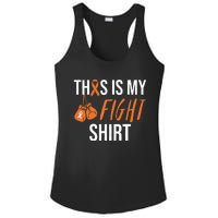 Kidney Cancer Awareness Orange Ribbon Ladies PosiCharge Competitor Racerback Tank