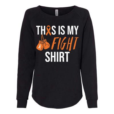 Kidney Cancer Awareness Orange Ribbon Womens California Wash Sweatshirt