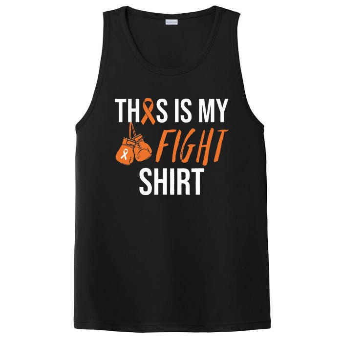 Kidney Cancer Awareness Orange Ribbon PosiCharge Competitor Tank