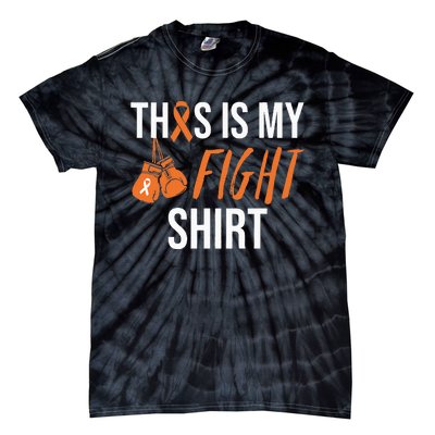 Kidney Cancer Awareness Orange Ribbon Tie-Dye T-Shirt