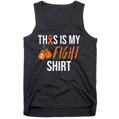 Kidney Cancer Awareness Orange Ribbon Tank Top