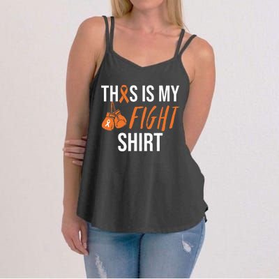 Kidney Cancer Awareness Orange Ribbon Women's Strappy Tank