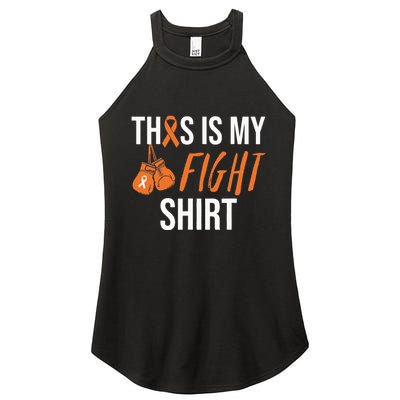 Kidney Cancer Awareness Orange Ribbon Women's Perfect Tri Rocker Tank