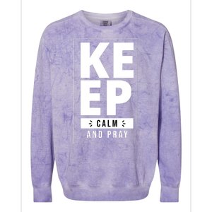 Keep Calm And Party Funny Slogan Colorblast Crewneck Sweatshirt