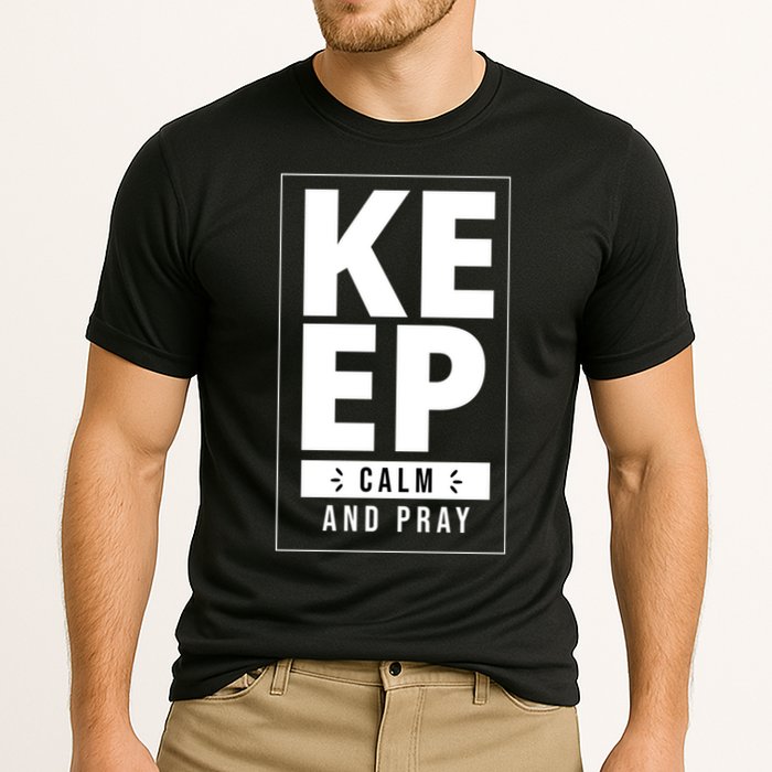 Keep Calm And Party Funny Slogan Performance Shirt