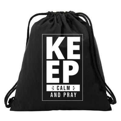 Keep Calm And Party Funny Slogan Drawstring Bag