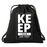 Keep Calm And Party Funny Slogan Drawstring Bag