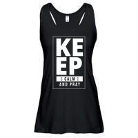 Keep Calm And Party Funny Slogan Ladies Essential Flowy Tank