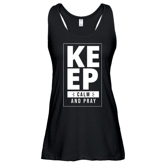 Keep Calm And Party Funny Slogan Ladies Essential Flowy Tank