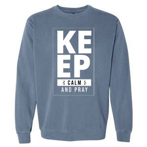 Keep Calm And Party Funny Slogan Garment-Dyed Sweatshirt