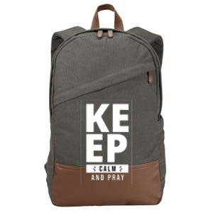 Keep Calm And Party Funny Slogan Cotton Canvas Backpack