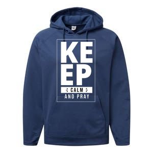 Keep Calm And Party Funny Slogan Performance Fleece Hoodie