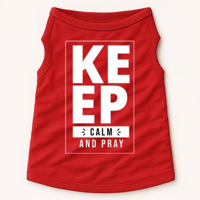 Keep Calm And Party Funny Slogan Doggie Tank