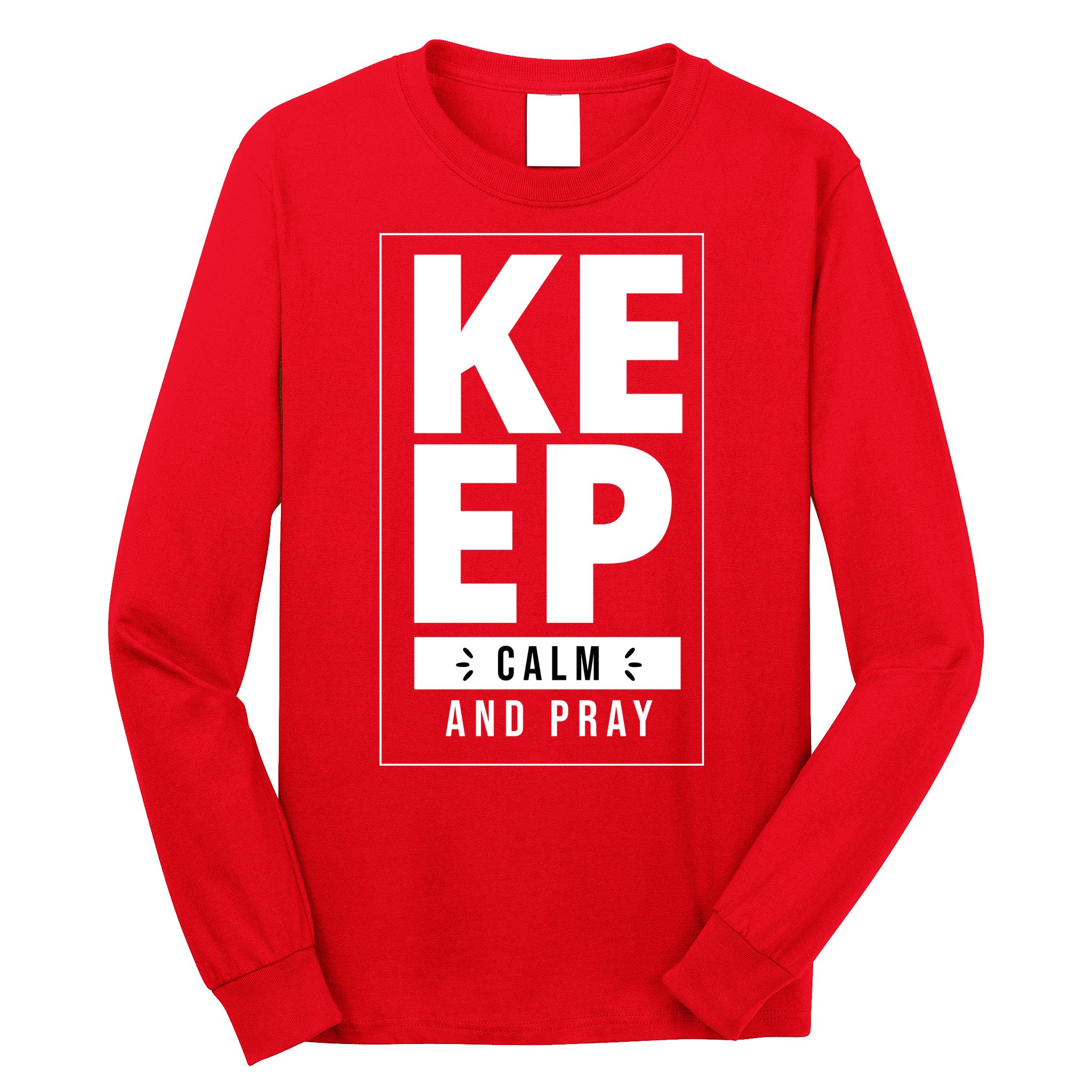 Keep Calm And Party Funny Slogan Long Sleeve Shirt