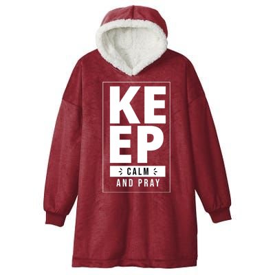 Keep Calm And Party Funny Slogan Hooded Wearable Blanket